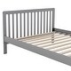 preview thumbnail 56 of 54, New Style Convertible Crib / Full Size Platform Bed with Changing Table, Storage Bed with Shelves, Wooden Crib