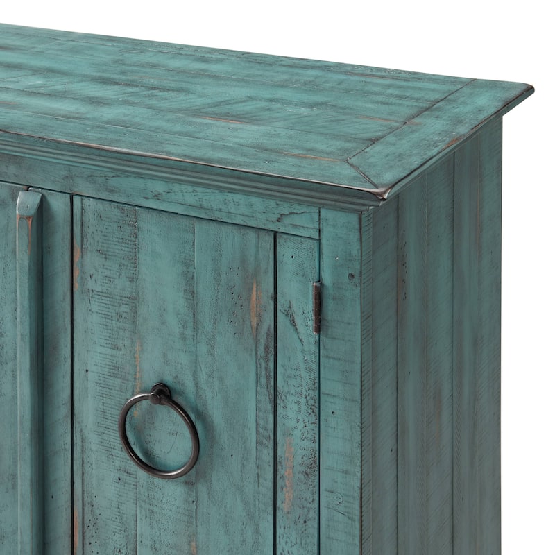 Garden District Solid Wood 65" TV Stand Console