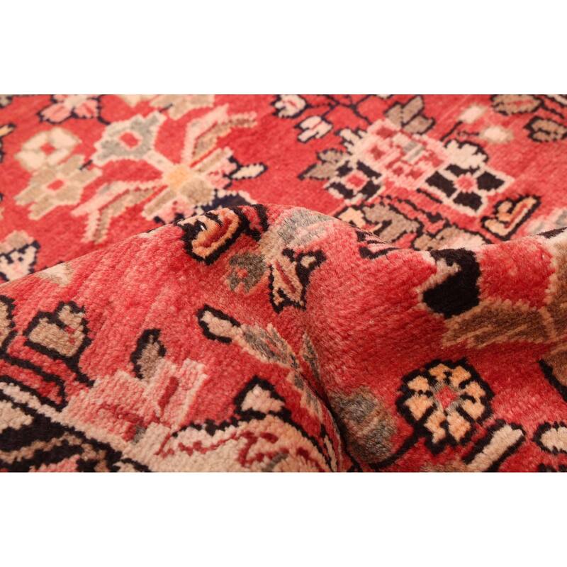 ECARPETGALLERY Hand-knotted Andelz Light Red Wool Rug - 2'7 x 9'8