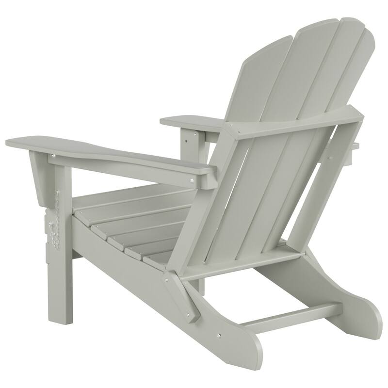 POLYTRENDS Laguna Outdoor Eco-Friendly Poly Folding Adirondack Chair (Set of 2)