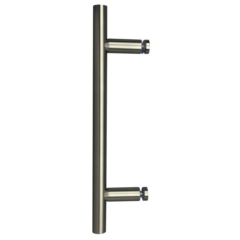 CEL- Ladder Style Singled-Sided 6" Pull Handle for shower door - Brushed Nickel