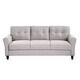 preview thumbnail 3 of 16, Modern Design Loveseat and 3-Seat Sofa, Living Room Sofa Set Linen Upholstered Couch Furniture for Home, Easy Assembly