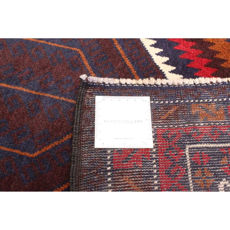 ECARPETGALLERY Hand-knotted Teimani Dark Navy Wool Rug - 2'10 x 4'9