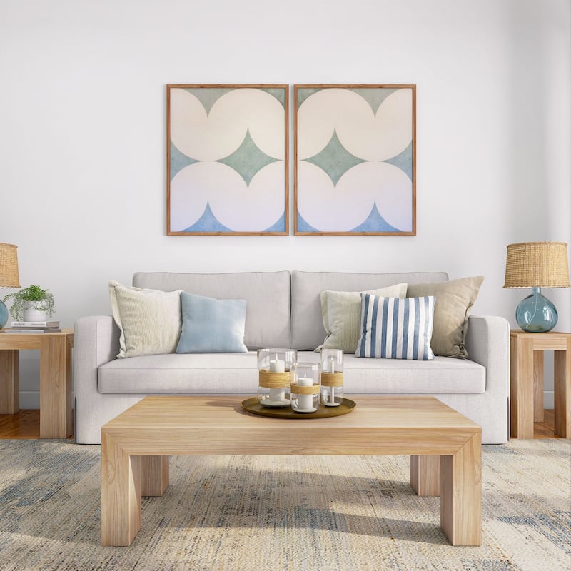 Plank and Beam Modern Rectangular Coffee Table - 48" x 24"