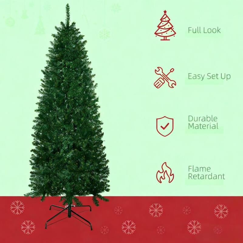 Christmas Tree with Realistic Branch Tips,Artificial Christmas Tree for Indoor, Home, Holiday - Green