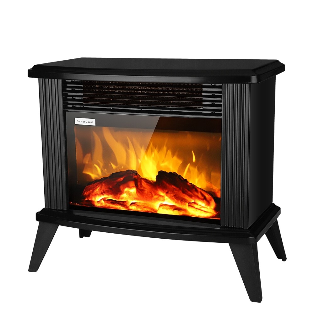 1500W 14-inches Small Vertical Fireplace, Black - On Sale - Bed Bath u0026  Beyond - 32587123