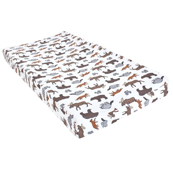 slide 1 of 1, Hudson Baby Infant Boy Changing Pad Cover, Animal Adventure, One Size - Animal Adventure Cotton - Animal Adventure