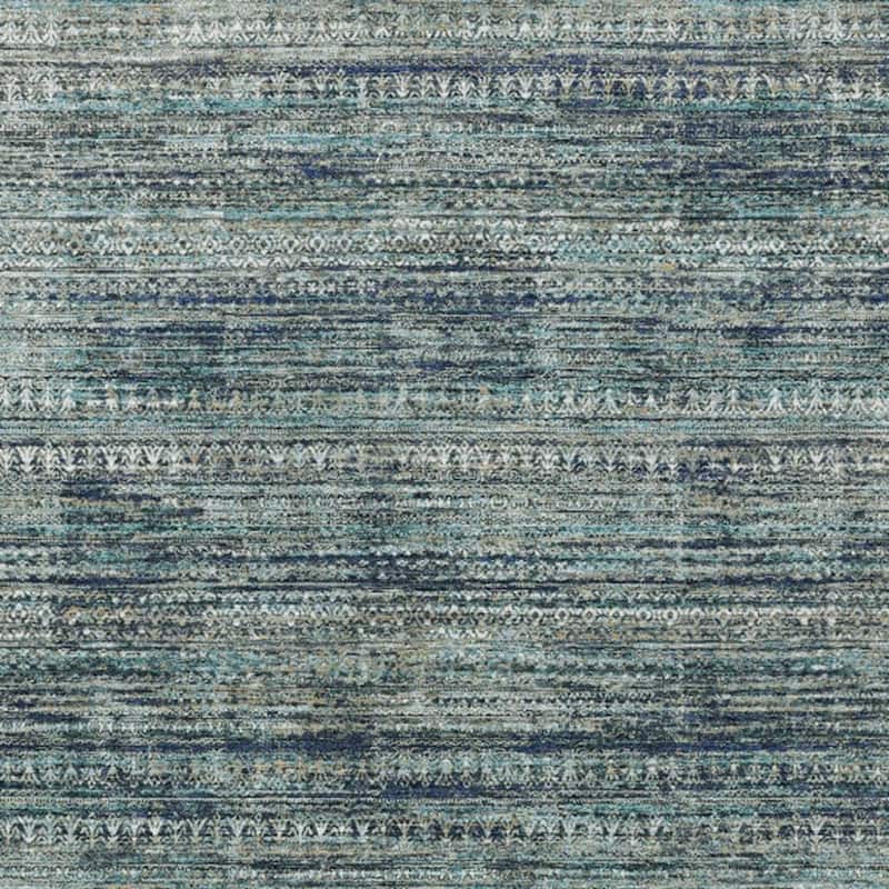 HomeRoots Striped Transitional Rectangle Outdoor Rug