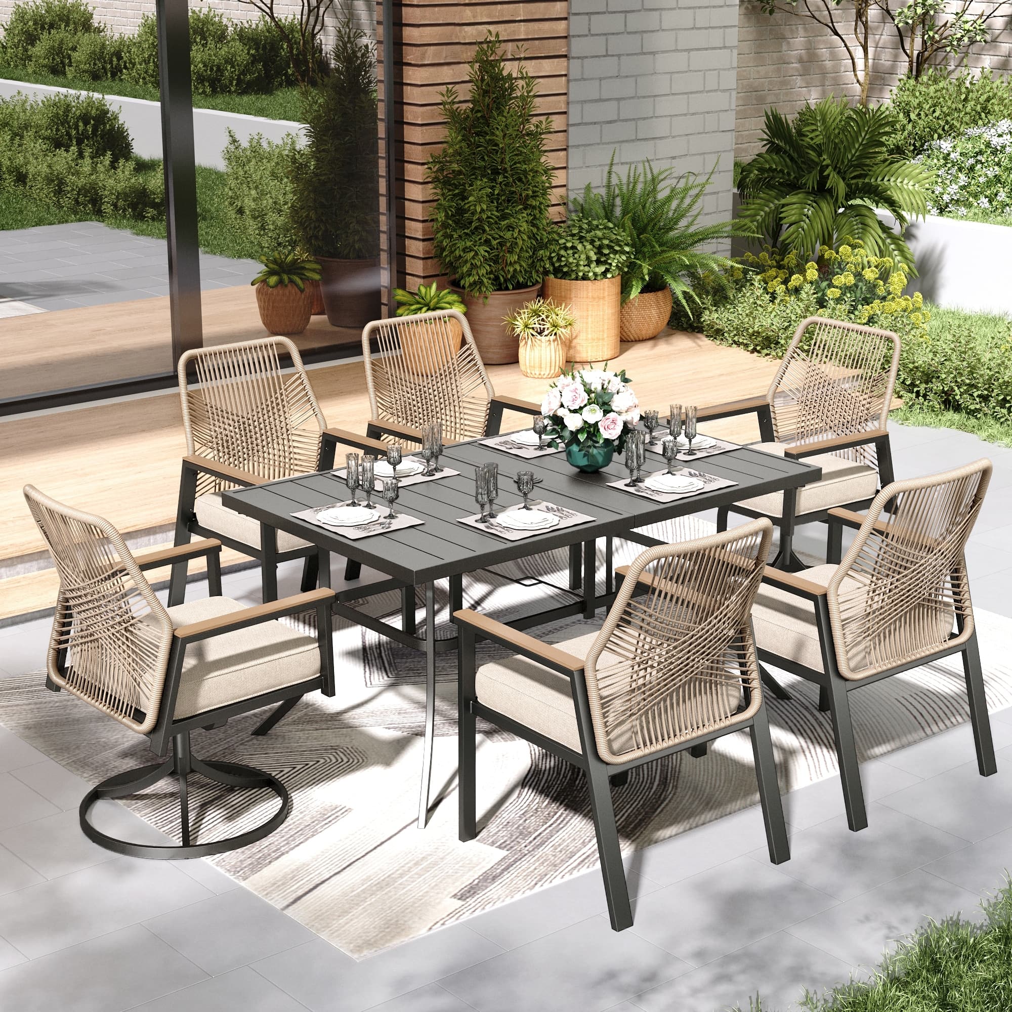 Option Swivel Chair + Fixed Chair