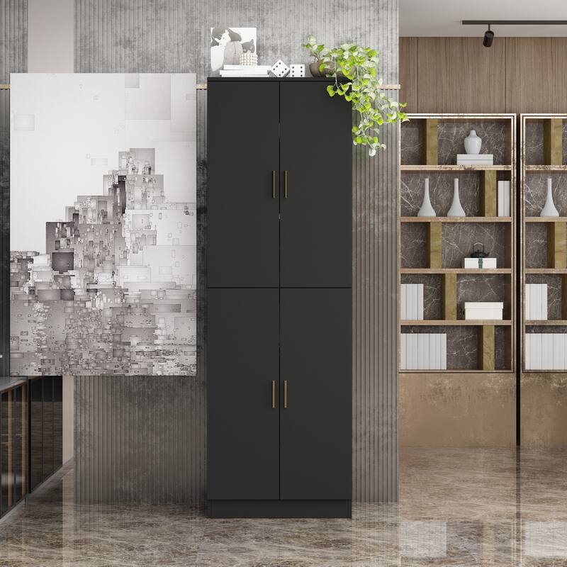 70.9"H Buffet Storage Cabinet Adjustable Shelf