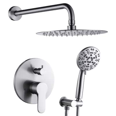 WOWOW Wall Mount 9-Spray Shower Faucet with Handshower