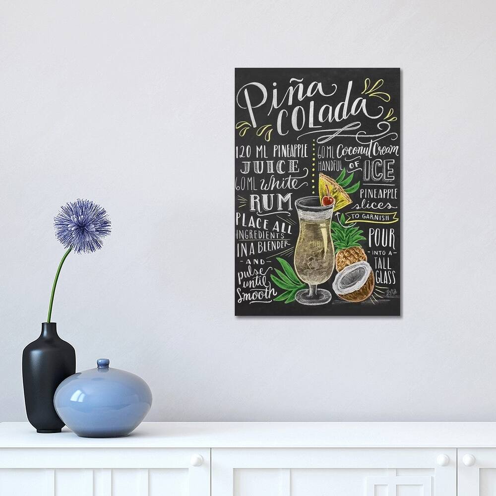 iCanvas "Pina Colada Recipe" by Lily & Val Canvas Print