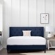 preview thumbnail 3 of 35, Brookside Isabelle Button Tufted Wingback Upholstered Bed
