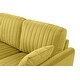 preview thumbnail 25 of 51, 2 Piece Living Room Sofa Set, Velvet Upholstered, Solid Manufactured Frame, Reversible Cushions, Metal Feet, Flared Armrests