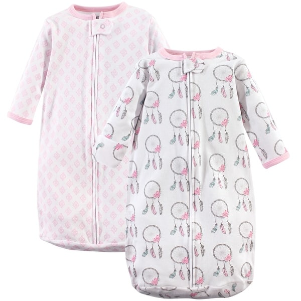 slide 1 of 1, Hudson Baby Infant Girl Cotton Long-Sleeve Wearable Sleeping Bag, Sack, Blanket, Dream Catcher 0-3 Months - Dream Catcher