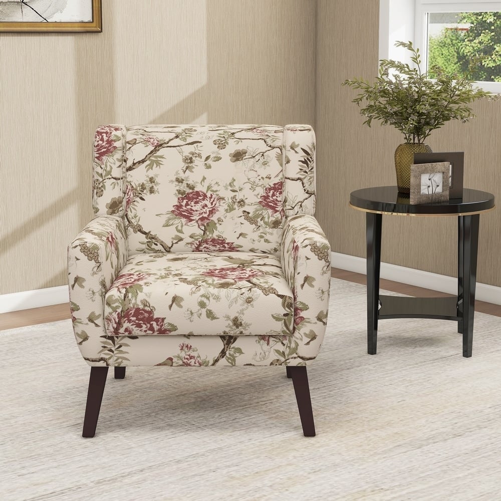 Modern Accent Armchair Comfy Accent Chair For Living Room/Bedroom