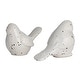 preview thumbnail 7 of 5, Stoneware Bird Accent Decor with Dots, Set of 2 - 4.4"L x 2.5"W x 3.0"H