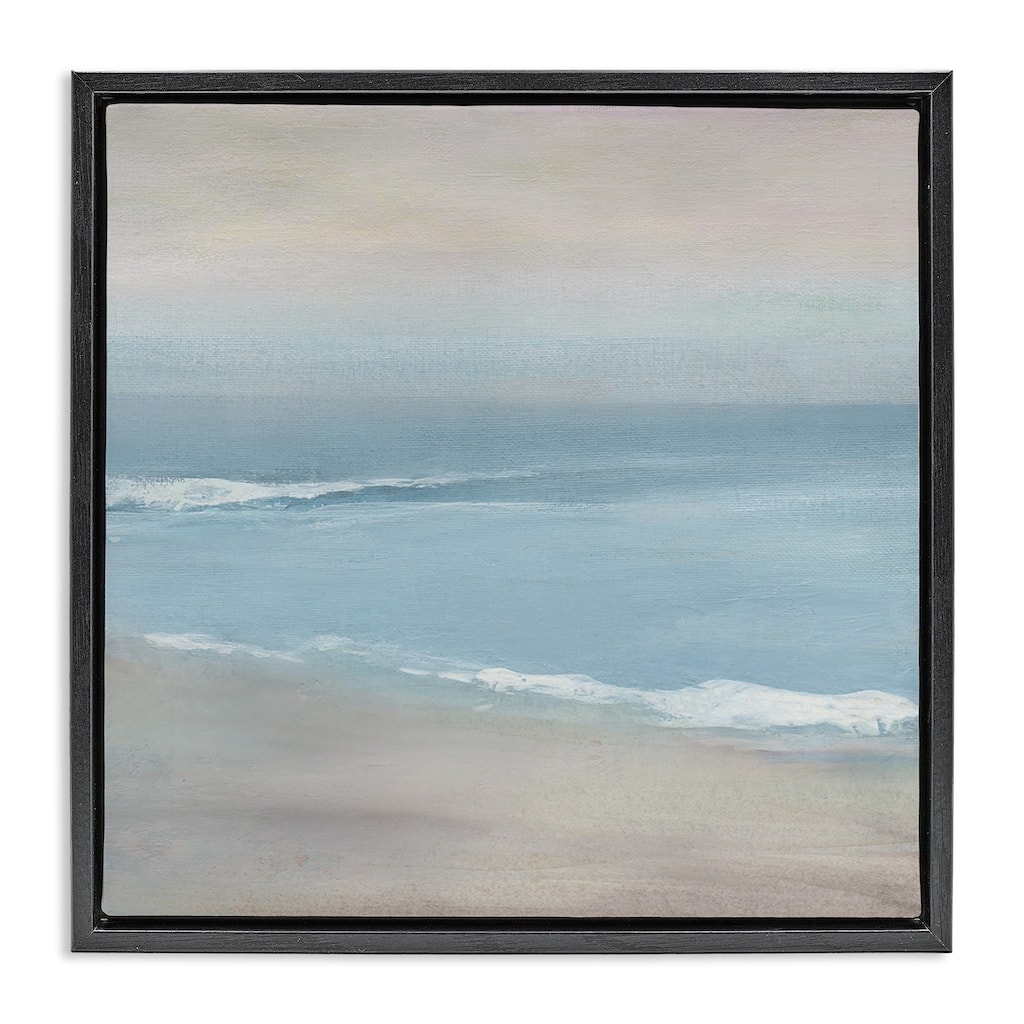 Stupell Coalescing Ocean & Shore Framed Floater Canvas Wall Art Design By Carol Robinson