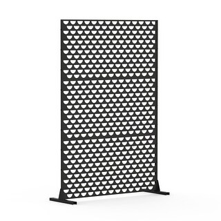 Metal Privacy Screens Decorative Privacy Screen Semi Circular Shape