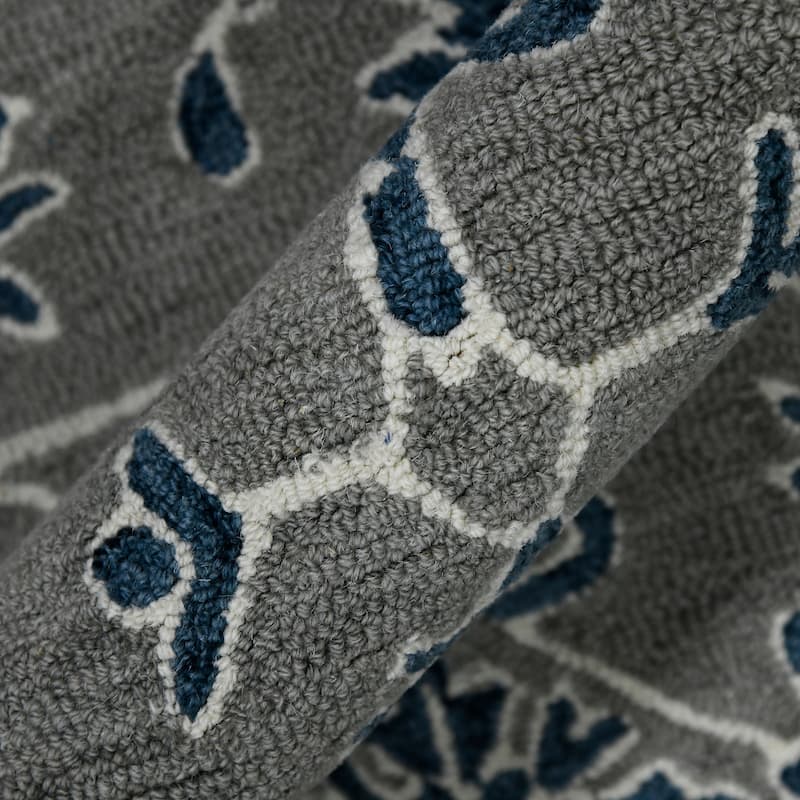 Romesha Hope Hand-Hooked Wool Area Rug