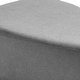 preview thumbnail 27 of 42, 43" Rounded Triangle Upholstered Ottoman, Oversize Fabric Ottoman Footstool