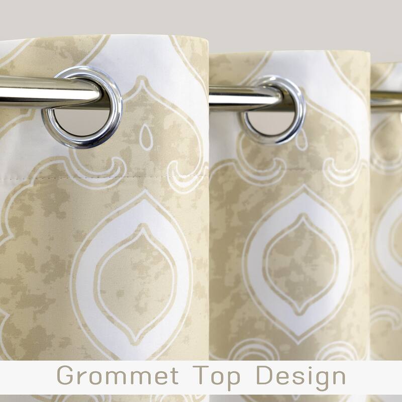 DriftAway Rory curtain 2 Panels Set for Living Room Boho Medallion Chic Drapes