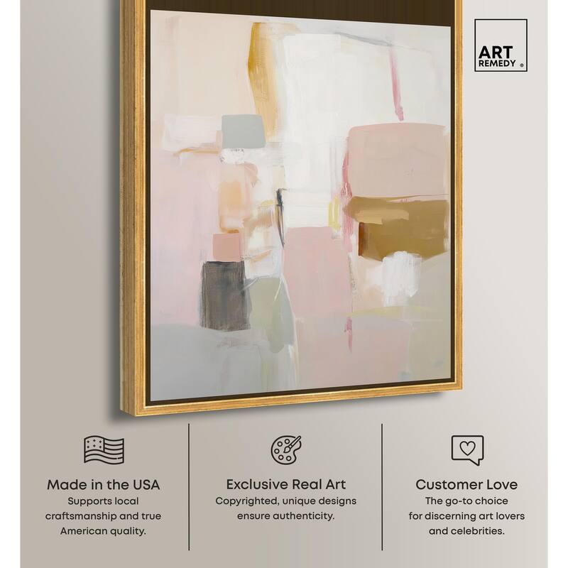 Apricot Cream I Canvas by Art Remedy