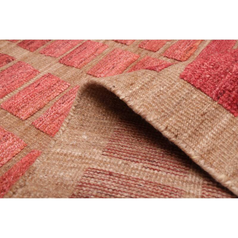 ECARPETGALLERY Hand-knotted Tangier Red Wool Rug - 8'4 x 10'1