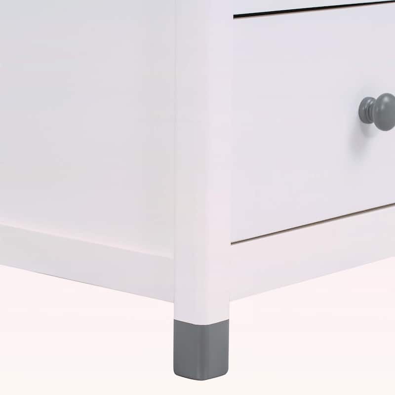 Wooden Nightstand with Two Drawers,for Bedrooms,Combining Cute Design and Practical Storage