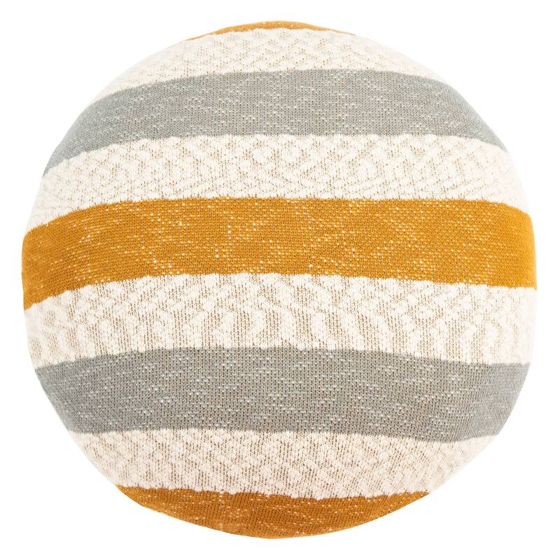 SAFAVIEH Jorjeta Stripe 24-inch Round Floor Pillow