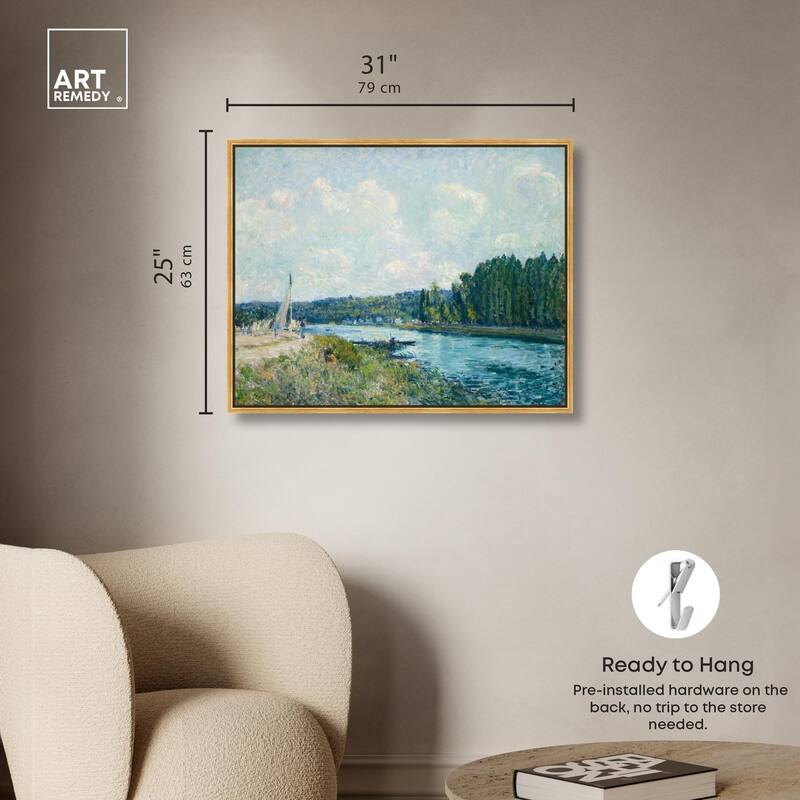Sisley Banks of the Oise Canvas by Art Remedy