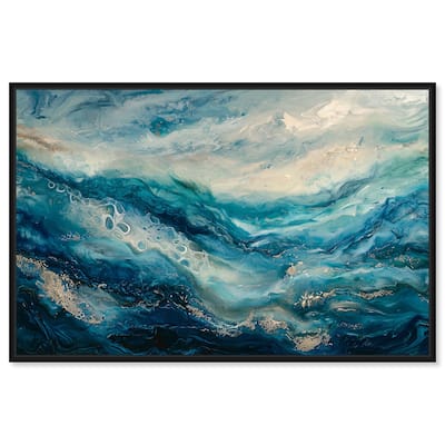 Jeweled Waters Canvas by Art Remedy