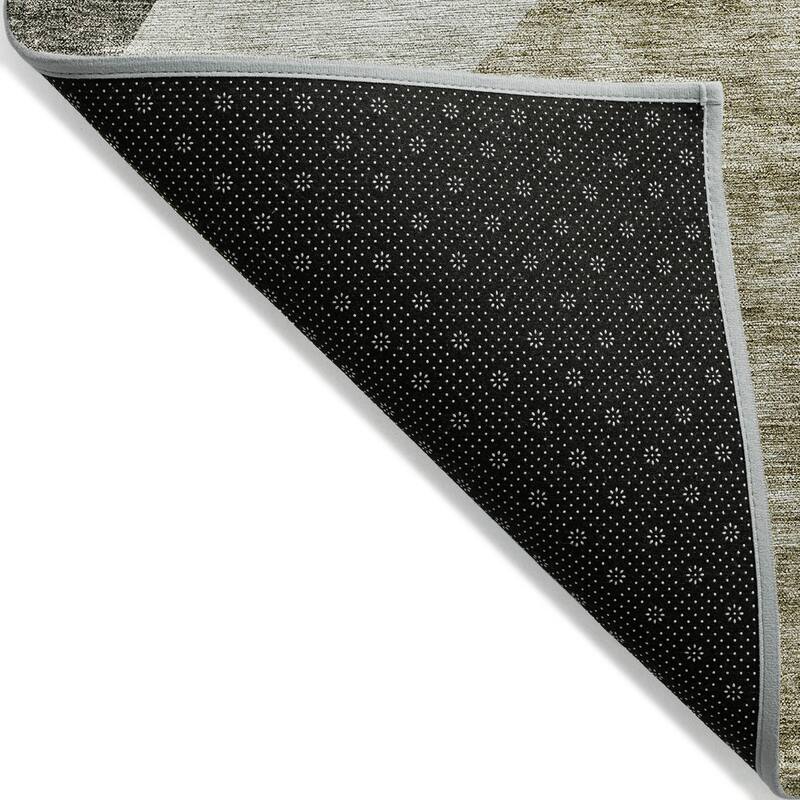 Machine Washable Indoor/ Outdoor Chantille Contemporary Abstract Rug
