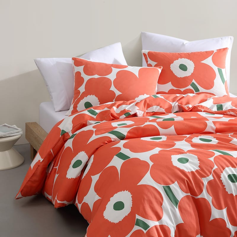 Marimekko Unikko Organic Cotton Duvet Cover Set