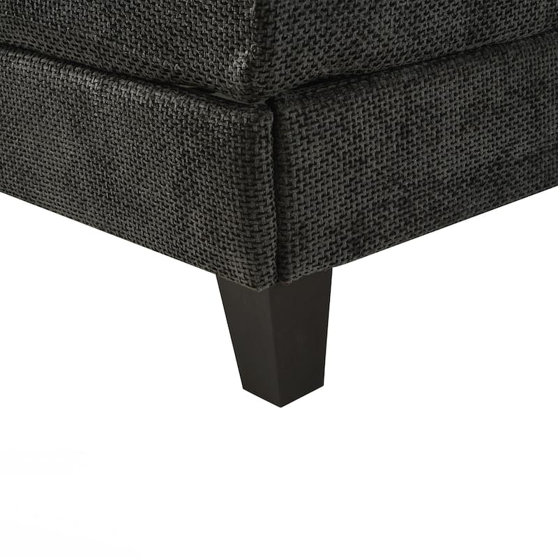 Modern Chaise Lounge Sofa 57.1" Sofa Bed Upholstered Lounge Sofa Chair with Adjustable Backrest and LED Light Strip