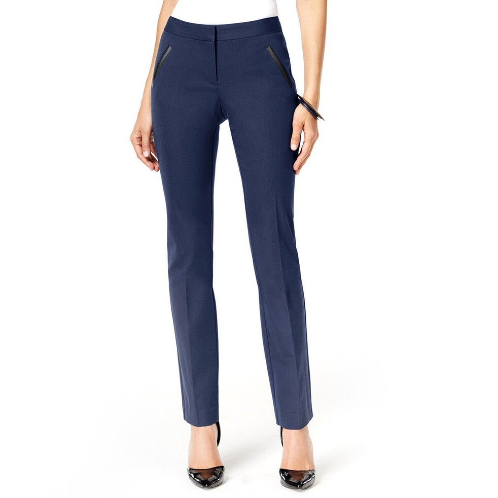 alfani slim leg tummy control pants