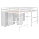 preview thumbnail 4 of 20, Double Twin Size Loft Beds With Wardrobes and Staircase for Home