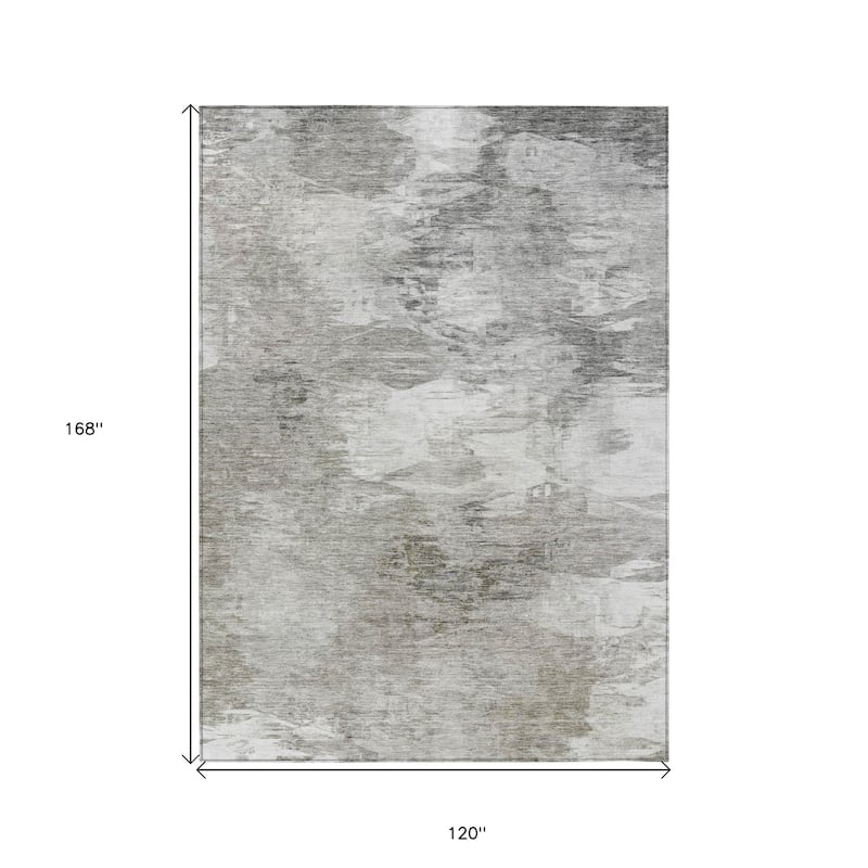 HomeRoots Abstract Transitional Rectangle Outdoor Rug