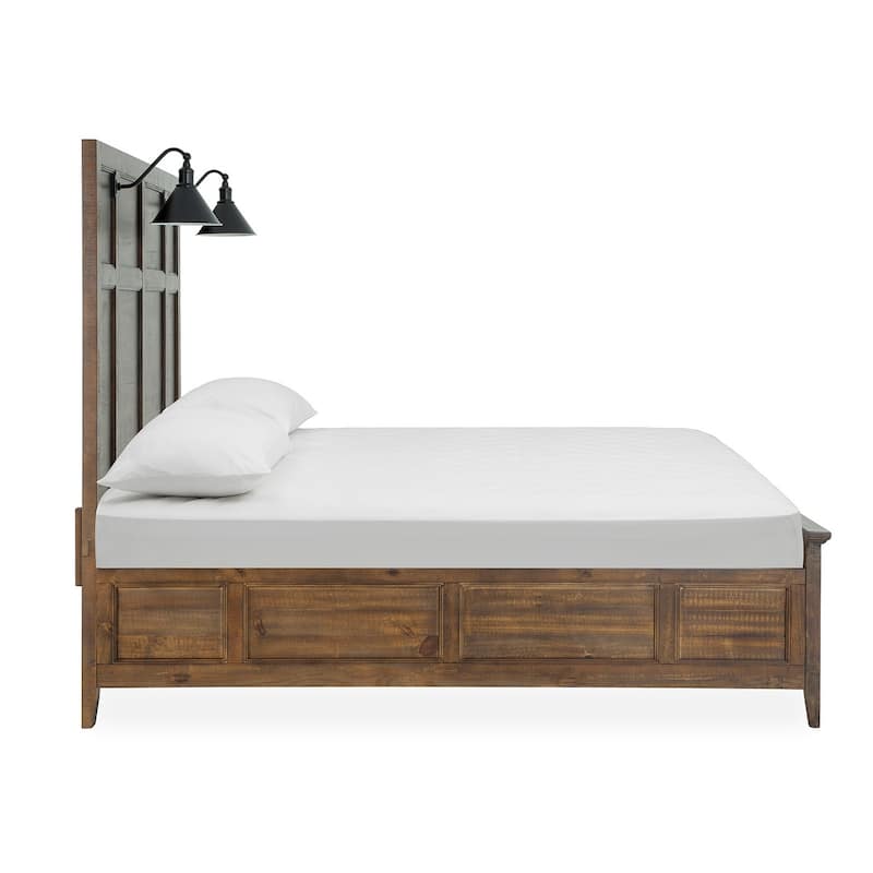 Magnussen Home Bay Creek Toasted Nutmeg Lamp Panel Bed