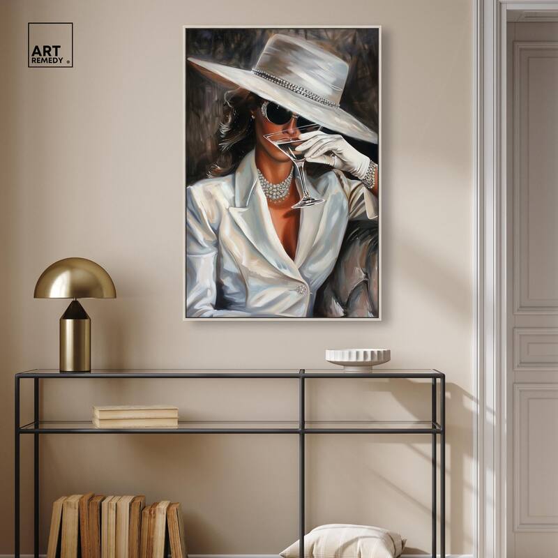 Time for a Martini Canvas by Art Remedy