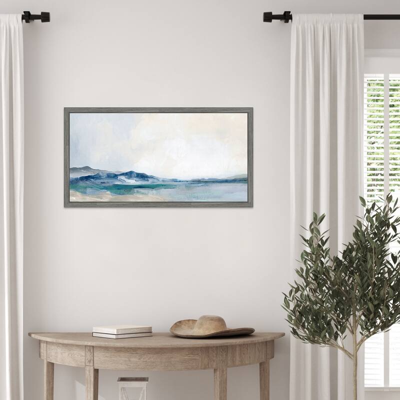 Tranquil Horizon Over Rolling Hills by PI Studio Framed Canvas Wall Art Print