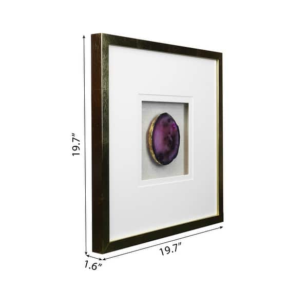 HUJI Agate Shadow Box Wall Decor