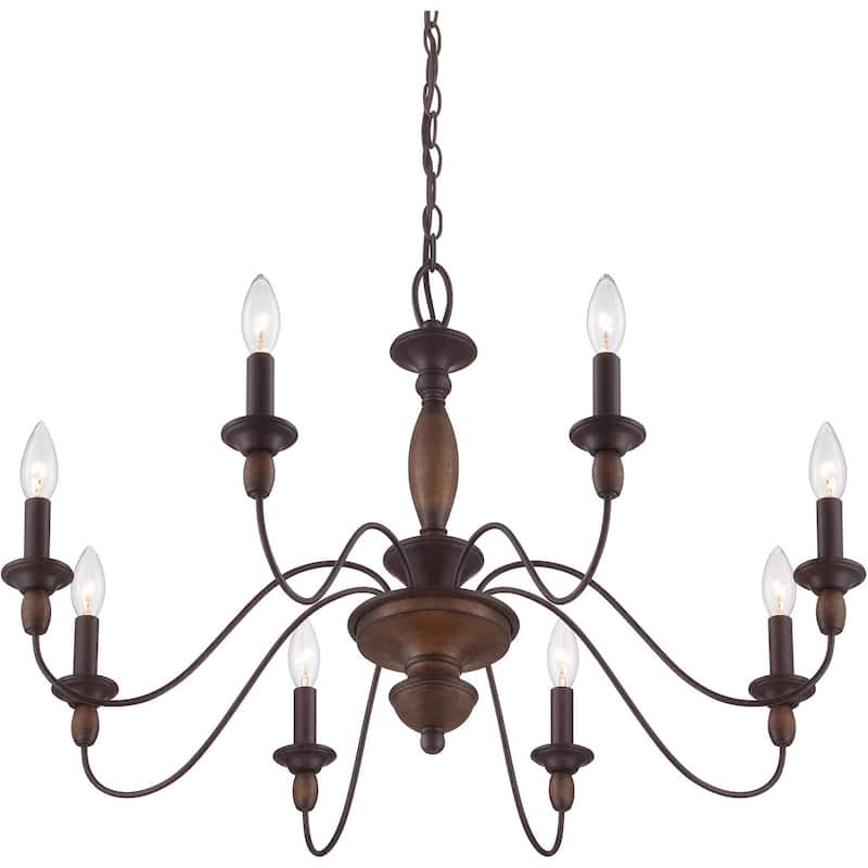Holbrook 8-Light Chandelier in Tuscan Brown