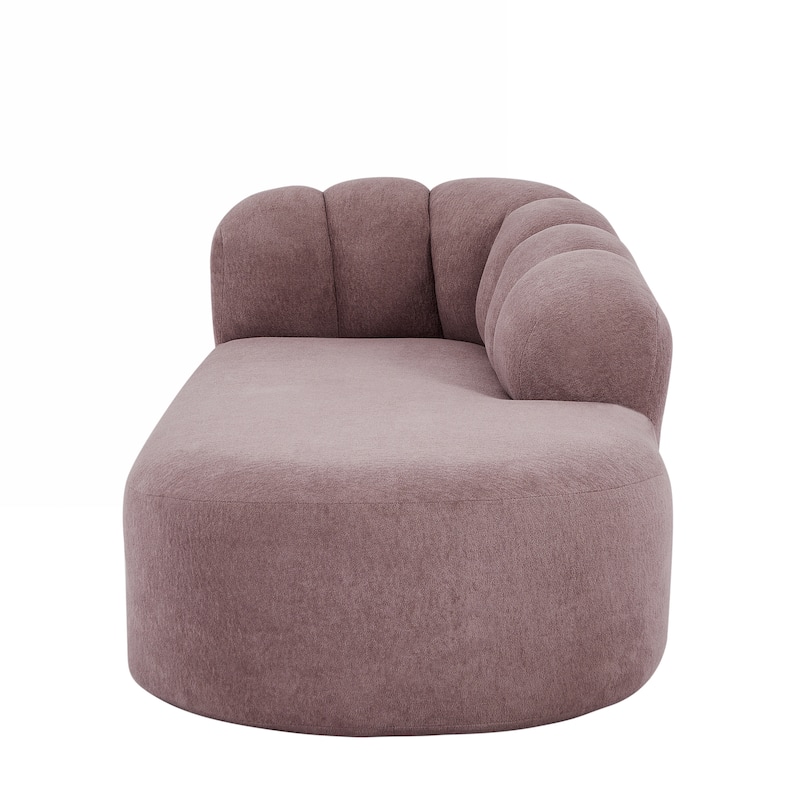 Christopher Knight Home - Modern Curved Upholstered Sofa with Sculptural Bubble Back