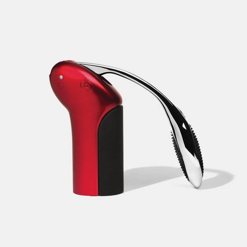 Rabbit Vertical Wine Bottle Open with Aerator Red - Black and Red - 4 Piece