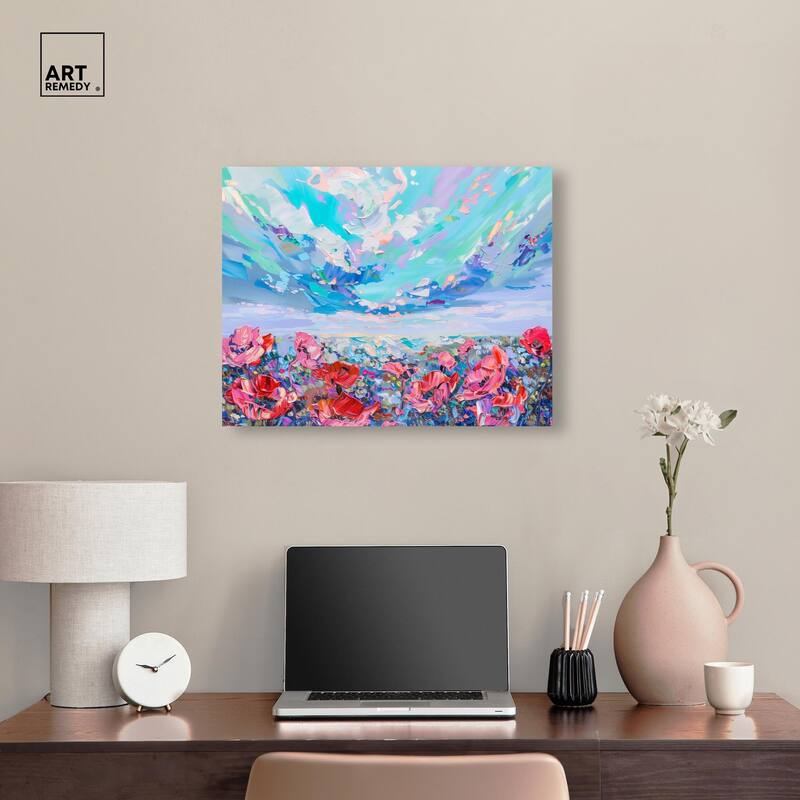 Poppy Paradise Canvas by Art Remedy, Gallery Wrapped