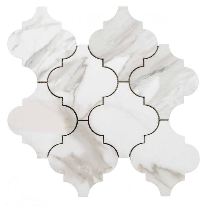 The Tile Life Stately Arabesque 11x12 Porcelain Floor, Wall & Backsplash Tile