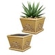 preview thumbnail 5 of 5, Southern Patio Provence Planter, 2-Pack - 8-Inch (2-pack)