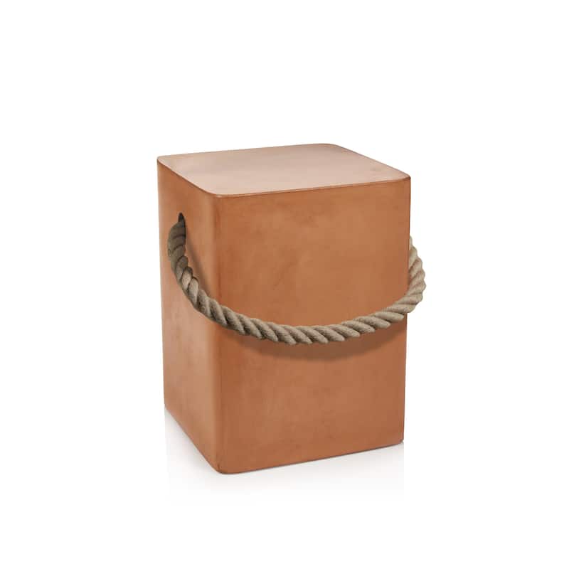 Tiziano Concrete Stool with Rope Handle