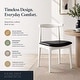 preview thumbnail 78 of 96, Set of 2 Kennedy Elbow Chairs Farmhouse Wooden Dining Chairs With PU Leather Or Fabric Cushion Seat, Modern Accent Side Chairs